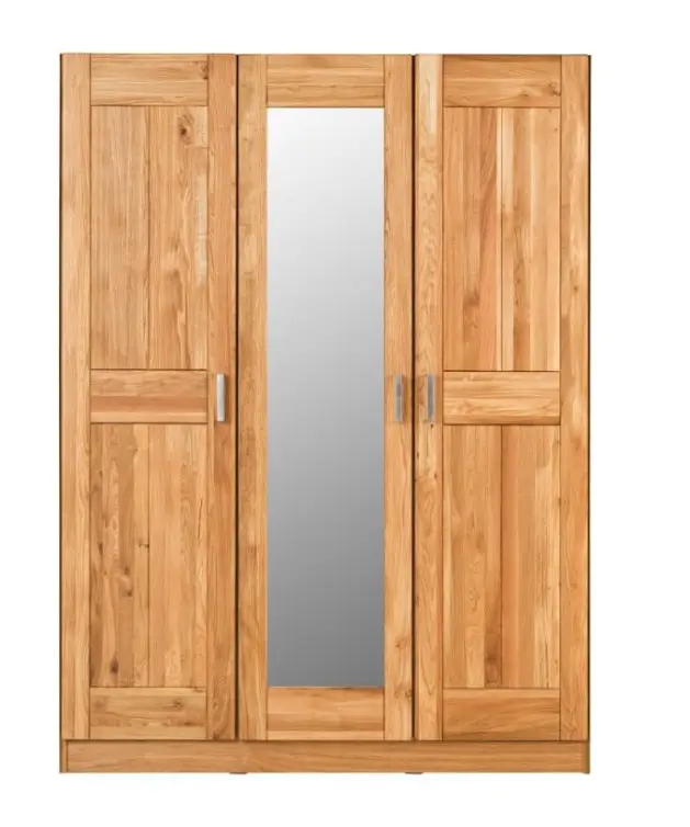 Dubová šatní skříň TINA3 + zrcadlo